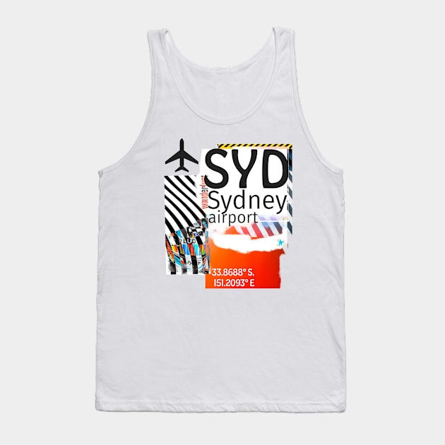 Sydney collage Tank Top by Woohoo